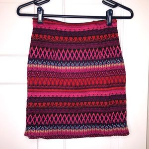 Hollister Co. Colorful Mini Skirt